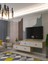 TDA1203DB- Zuzu 2li Duvara Montaj Tv Stand 120CM+120CM Safirmeşe-Beyaz 3