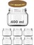 400 ml Kavanoz Metal Gold Konserve Kapaklı 400 cc Şeffaf Magnolya Cam Kavanoz 6 Adet 1