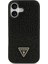 iPhone 17 Uyumlu Kılıf Guess Orjinal Lisanslı Taşlı Arka Yüzey Üçgen Logolu Kapak Siyah 3