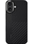 iPhone 17 Uyumlu Kılıf M-Safe Şarjlı Karbon Fiber Benks Montage Hybrid Armorpro Kevlar Kapak Siyah 2