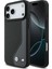 iPhone 17 Pro Max Uyumlu Kılıf Bmw Lisanslı M-Safe Şarj Metal Bmw ve M Logolu Pu Karbon Kapak Siyah 1