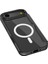 iPhone 17 Air Uyumlu Kılıf M-Safe Şarjlı Raptic Air Folio Şeffaf Kartlıklı Kapaklı Kılıf Siyah 4