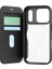 iPhone 17 Pro Uyumlu Kılıf M-Safe Şarjlı Raptic Air Folio Şeffaf Kartlıklı Kapaklı Kılıf Siyah 1
