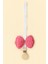Bebek Emzik Askısı / Emzik Askılığı - Kelebek Desenli, Pembe Renk, Klipsli 2