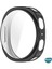 Samsung Galaxy Watch 8 44MM Kılıf Ekranı Tam Kaplayan 360 Full Round Soft Silicone Siyah 3