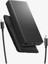 20000 mAh Alüminyum Kasa 30W USB-C + USB-A Giriş / Çıkış Hızlı Şarj 3 Portlu Powerbank / 1 Metre Type-C Harici Kablolu Taşınabilir Şarj Cihazı + Taşıma Çantası EA3020 Black - ABA09433 1