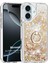 Apple iPhone 16 Plus Kılıf Glitter Liquid Holder Gold 1