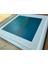 Ege Ruhu 1 Akrilik Pouring Tablo - Hazır Beyaz Çerçeve 38 X38 cm | 26 cm Kare Ahşap Panel, El Yapımı 6