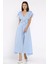 Papatya Aplikeli Kruvaze Elbise P-00017895 2