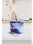 Liquid Purple Desenli Topuz Kulplu Yuvarlak Metal Kutu, 14 x 12.5 cm, 1.7 lt 1