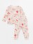 Lcw Baby Pembe Bisiklet Yaka Baskılı Kız Bebek Pijama Takımı 1