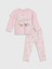 Lcw Baby Pembe Bisiklet Yaka Uzun Kollu Baskılı Kız Bebek Pijama Takımı 1