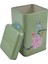 EF022-D7 Blooming Green Desenli Kare Metal Saklama Kabı 11X11 cm 5