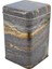 EF022-H8 Rock And Gold Desenli Kare Metal Saklama Kabı 11X11 cm 2