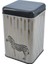 EF022-F5 Safari Zebra Desenli Kare Metal Saklama Kabı 11X11 cm 2