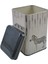 EF022-F5 Safari Zebra Desenli Kare Metal Saklama Kabı 11X11 cm 5