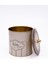 ER147-U6 Retro Desenli Yuvarlak Metal Saklama Kabı 17.5 cm 3