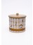 ER146-T7 Bird Cage Desenli Yuvarlak Metal Saklama Kabı 17.5 cm 1