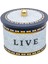 ER145-9D Mosaic Live Desenli Yuvarlak Metal Saklama Kabı 17.5 cm 2