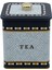 ER023-5D Mosaic Tea Desenli Kare Metal Saklama Kabı 12X12 cm 2