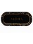 EE168-1H Terrazzo Black Desenli Oval Tepsi 16X35 cm 2