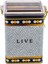 ER043-9D Mosaic Live Desenli Dikdörtgen Metal Saklama Kabı 8X10 cm 2