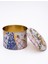 ER145-5I Kint Sugi Flower Desenli Yuvarlak Metal Saklama Kabı 17.5 cm 3
