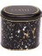 ER004-1H Terrazzo Black Desenli Oval Metal Saklama Kabı 11X15 cm 2