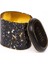 ER004-1H Terrazzo Black Desenli Oval Metal Saklama Kabı 11X15 cm 3