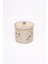 ER146-9G Terrazzo Cream Desenli Yuvarlak Metal Saklama Kabı 17.5 cm 2