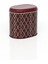 Trellis Old Desenli Bordo Oval Saklama Kabı 108X150X130 mm 1,7 Lt EF004-E1 2