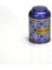 Turkish Blue_Swt Home Desenli Yuvarlak Metal Kutu, 9 x 11 cm, 0.6 lt 1