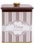ER023-4J Elegance Chocolate Desenli Kare Metal Saklama Kabı 12X12 cm 3