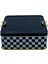 Checkers Black Dama Desenli Metal Kilitli Saklama Kabı 158X158X80 mm 2,4 Lt 1