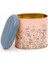 ER004-1G Botanica Pink Desenli Oval Metal Saklama Kabı 11X15 cm 3
