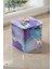 EF023-F0 Liquid Purple Desenli Kare Metal Saklama Kabı 12X12 cm 1