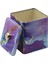 EF023-F0 Liquid Purple Desenli Kare Metal Saklama Kabı 12X12 cm 4
