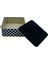 Checkers Black Dama Desenli Metal Kilitli Saklama Kabı 158X158X80 mm 2,4 Lt 3