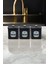 ERB22V2 Kare Metal Saklama Kabı Topuz Kulplu 120X120 3 Lü Set, Trellis 1