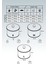 ERB31V2 Yuvarlak Kutu Ø175, Topuz Kulp, 3 Lü Set, Trellis 3