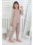Minik Uyku Avcısı - Vahşi Rahatlık Serisi Leopar Desenli Kız Çocuk Pijama Takımı 2