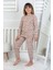 Minik Uyku Avcısı - Vahşi Rahatlık Serisi Leopar Desenli Kız Çocuk Pijama Takımı 4