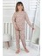 Minik Uyku Avcısı - Vahşi Rahatlık Serisi Leopar Desenli Kız Çocuk Pijama Takımı 5