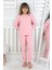 Minik Uyku Avcısı - Vahşi Rahatlık Serisi Leopar Desenli Kız Çocuk Pijama Takımı 4