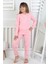 Minik Uyku Avcısı - Vahşi Rahatlık Serisi Leopar Desenli Kız Çocuk Pijama Takımı 5