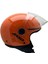 Square S Solid A4 Gloss Orange Motorcu Kaskı 3