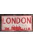 Londra Silüetli Dekoratif Alüminyum Şehir Tabelası - Londra Manzaralı Duvar Dekoru 1