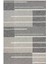 Dijital Kaymaz Yıkanabilir Modern Çizgili Salon Halısı Mutfak Halısı Koridor Halısı Yolluk DC-7203 Gri 2