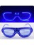 Mavi LED Işıklı Parti Gözlüğü - Neon Glow Şerit Gözlük 3 Modlu 5