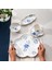 Intense Blue Porselen 32 Parça 6 Kişilik Kahvaltı / Servis Takımı 10